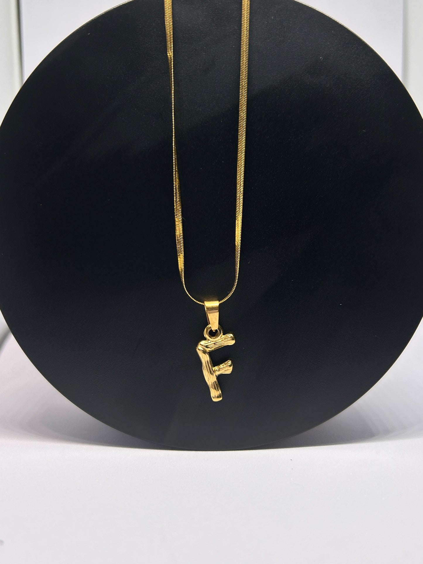 Necklace Letters Bamboo Design
