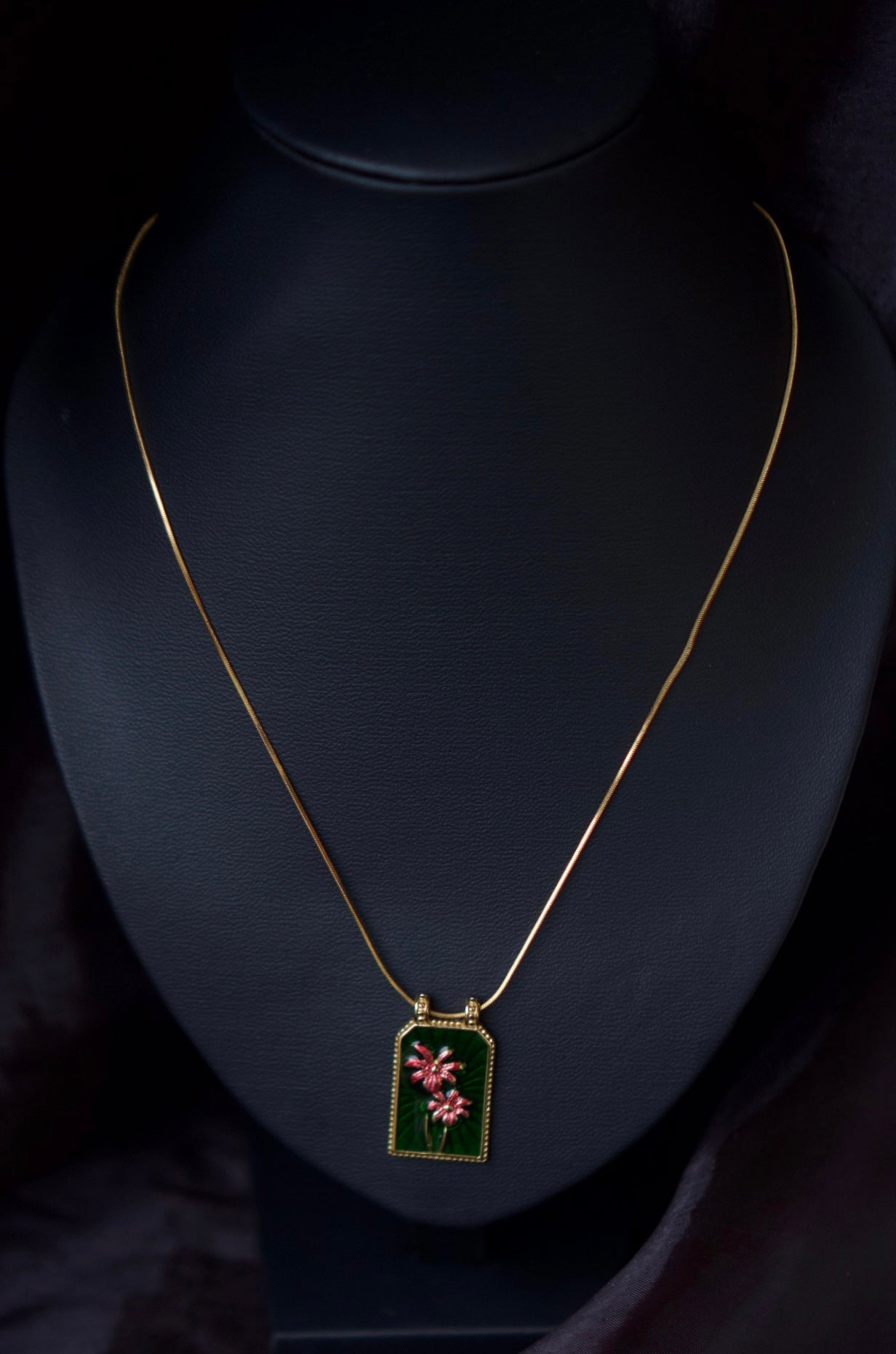The LilyStargazer In Green Necklace