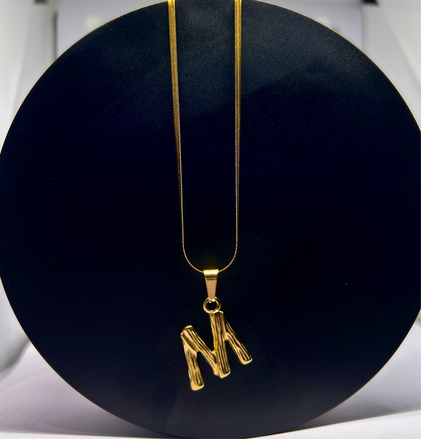 Necklace Letters Bamboo Design