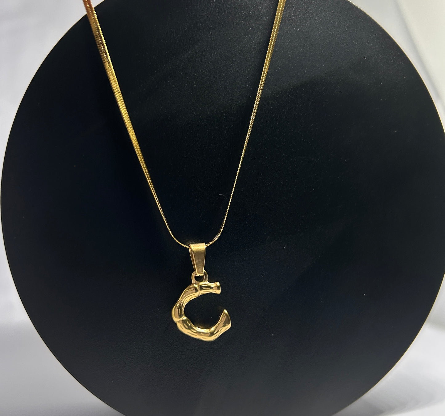 Necklace Letters Bamboo Design