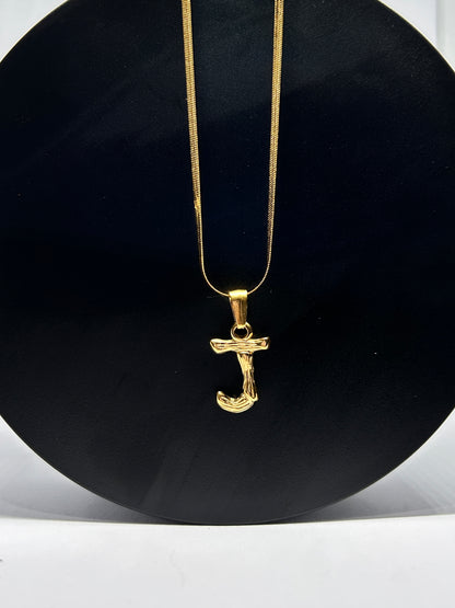 Necklace Letters Bamboo Design