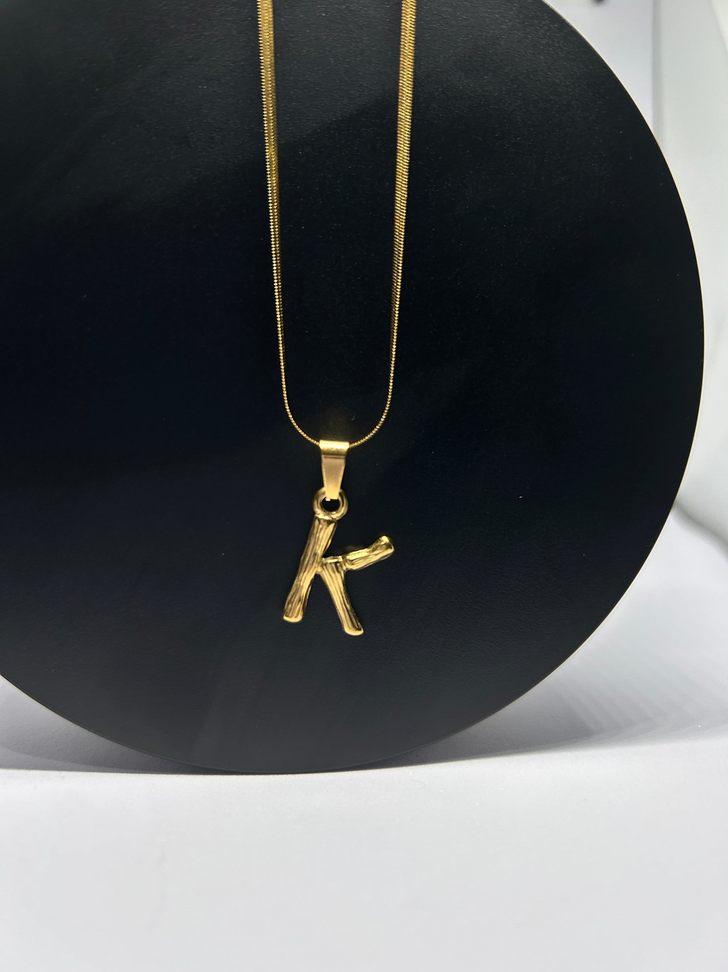 Necklace Letters Bamboo Design