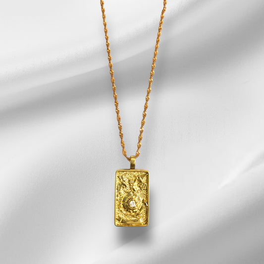 Necklace Tarot La Roue de fortune