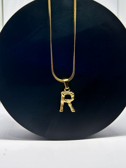 Necklace Letters Bamboo Design