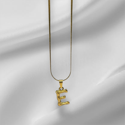 Necklace Letters Bamboo Design