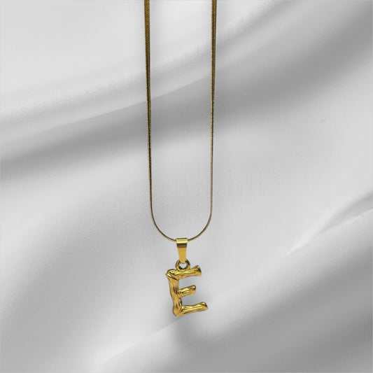 Necklace Letters Bamboo Design